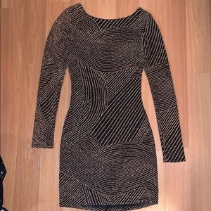 Altar’d State Gold and Black Dress Size XS